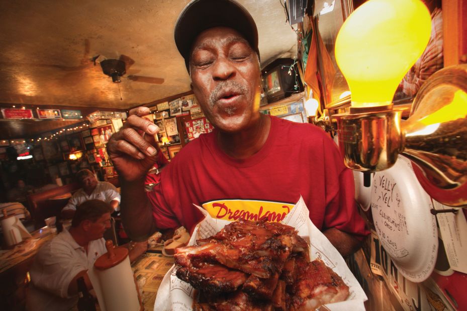 <strong>Dreamland: </strong>Barbecue lovers know Tuscaloosa, the home of the University of Alabama, for something besides the Crimson Tide; it's also home to a couple of the best rib joints in America -- Dreamland among them.