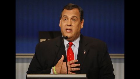 "I believe the greatness of America is not in its government, the greatness of America is in the American people," Christie said. Get the government "the hell out of the way," he said.