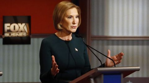 "This isn't about just replacing a Democrat with a Republican now," Fiorina said. "It's about actually challenging the status quo of big government."