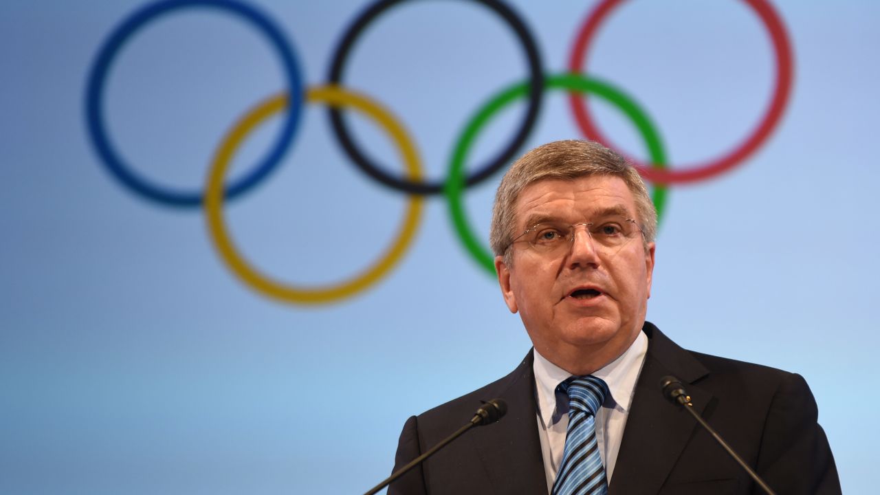 President of International Olympics Committee Thomas Bach