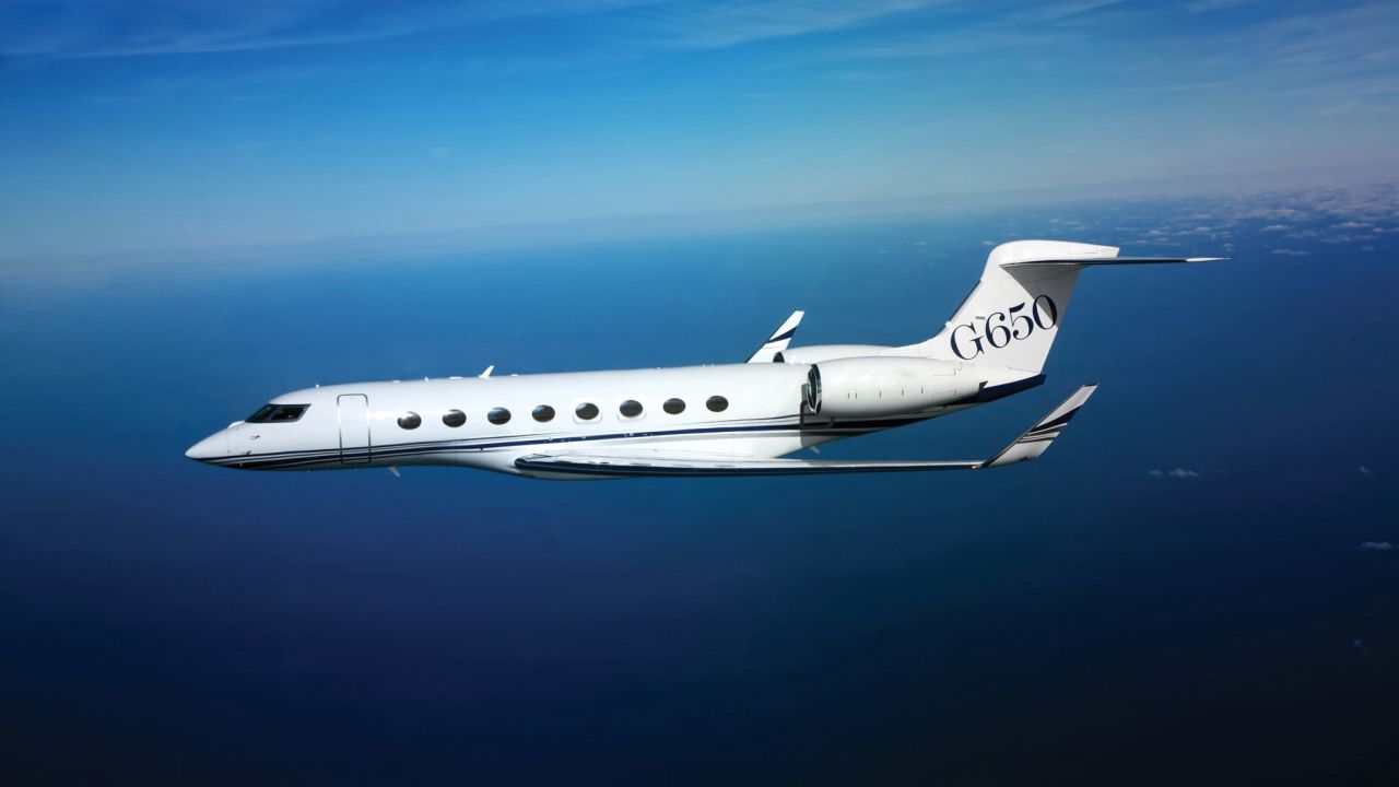 Passengers will be ferried to the Caribbean on-board a G650, Gulfstream's biggest and fastest business jet. Director Peter Jackson and inventor James Dyson both have one of these elite airplanes. 