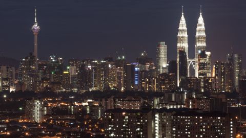 The city skyline of Kuala Lumpur
