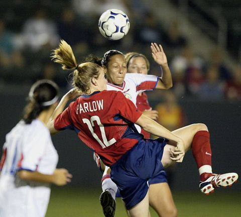 But the rising star's career was cut short after she suffered several concussions in matches spanning from 2001 to 2004. She's now the face of "<a href="http://concussionfoundation.org/national-initiatives/safer-soccer" target="_blank" target="_blank">Safer Soccer</a>," which campaigns to raise the minimum age of heading the ball to 14 years old.