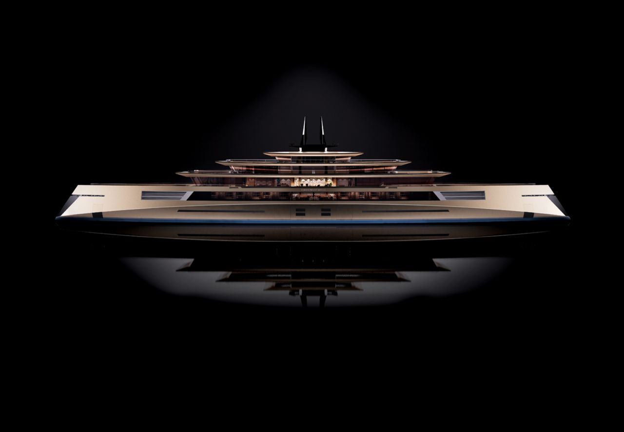 "Symmetry reflects a genuine owner-centered philosophy of the yacht as a custom-designed private estate, moving freely over the world's oceans," designer Sander J. Sinot tells CNN Sport. <br />"It offers an abundance of space to welcome beloved ones to indulge, work, play and enjoy life."