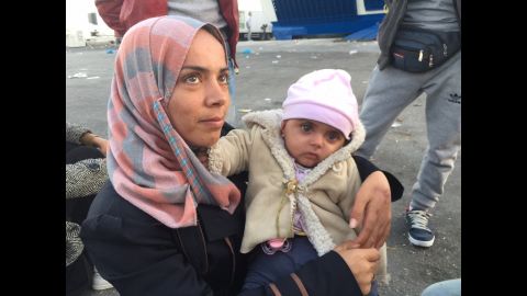 Tens of thousands of migrants have arrived on the Greek island of Lesbos in recent months. In early November a CNN team met little Meryem, who was hit by shrapnel from a barrel bomb in the Idlib province of Syria. The piece of shrapnel very nearly struck her heart, says her mother Amroon who was also hit in the same attack. It tore through her left hand, leaving it with little range of movement.