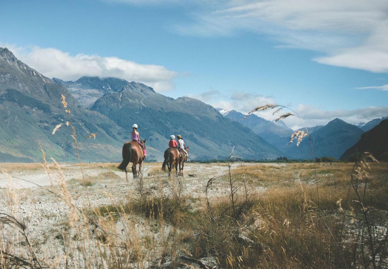 Spectacular scenery on New Zealand's South Island is best explored on horseback. Dart Stables in Glenorchy offers a range of treks and rides based around "The Lord of the Rings" film trilogy.  