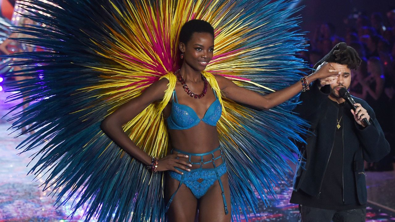 Model Maria Borges from Angola during the 2015 Victoria's Secret Fashion Show in New York.