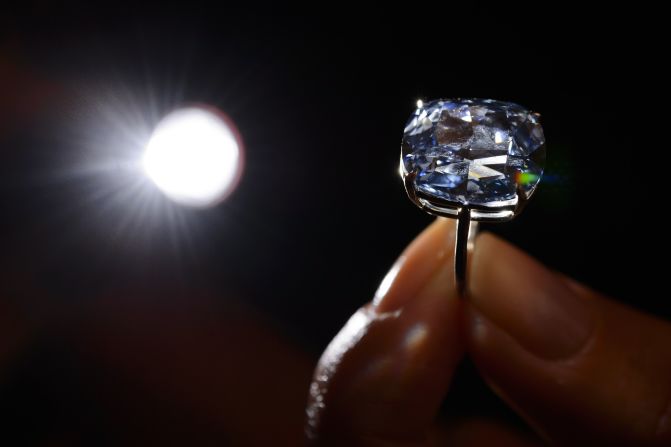 This 12.03-carat blue diamond fetched $48.4 million at auction on November 11, 2015, making it the world's most expensive diamond. 
