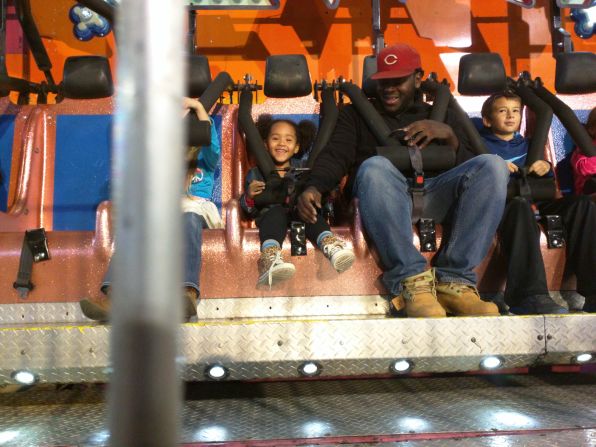 "I have never liked carnival rides, Karen Garsee says. "However, Chris loves them and now that Kaylee is older and very brave they go on all the rides together, which definitely takes the pressure off of me."