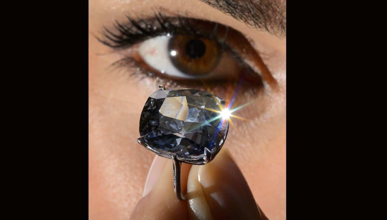 The fancy, vivid blue diamond was discovered in South Africa in January last year. 