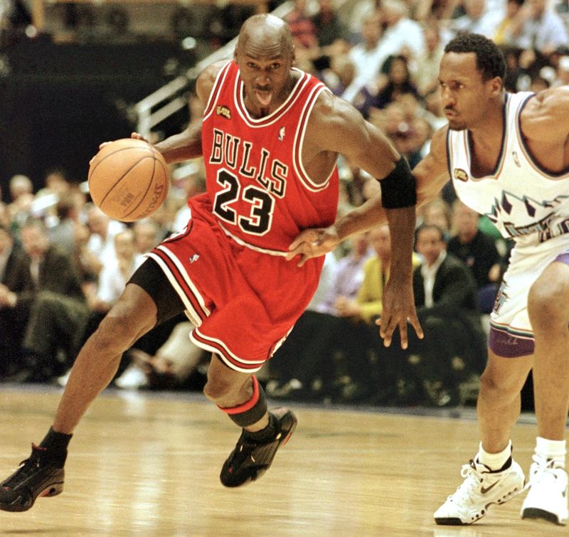 Michael jordan best sale shorts under uniform