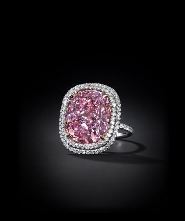 Just the day before, Lau purchased a 16.08-carat pink diamond from Christie's, dubbing it 'Sweet Josephine'. Set as a ring, it features a double row of pave-set white diamonds which surround the main stone. 