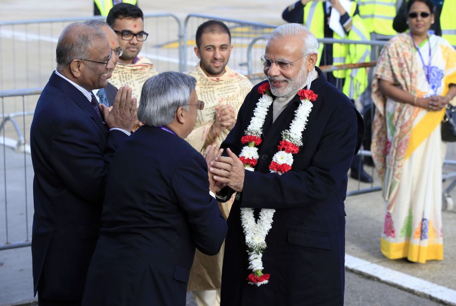 60,000 people are expected to give the Indian PM a warm reception at the "UK Welcomes Modi" event at Wembley stadium.