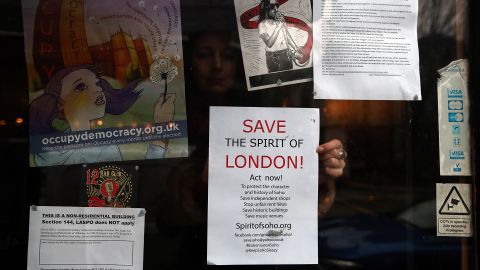 Not everyone's a fan of gentrification: a protest against the phenomenon took place in London in 2015.