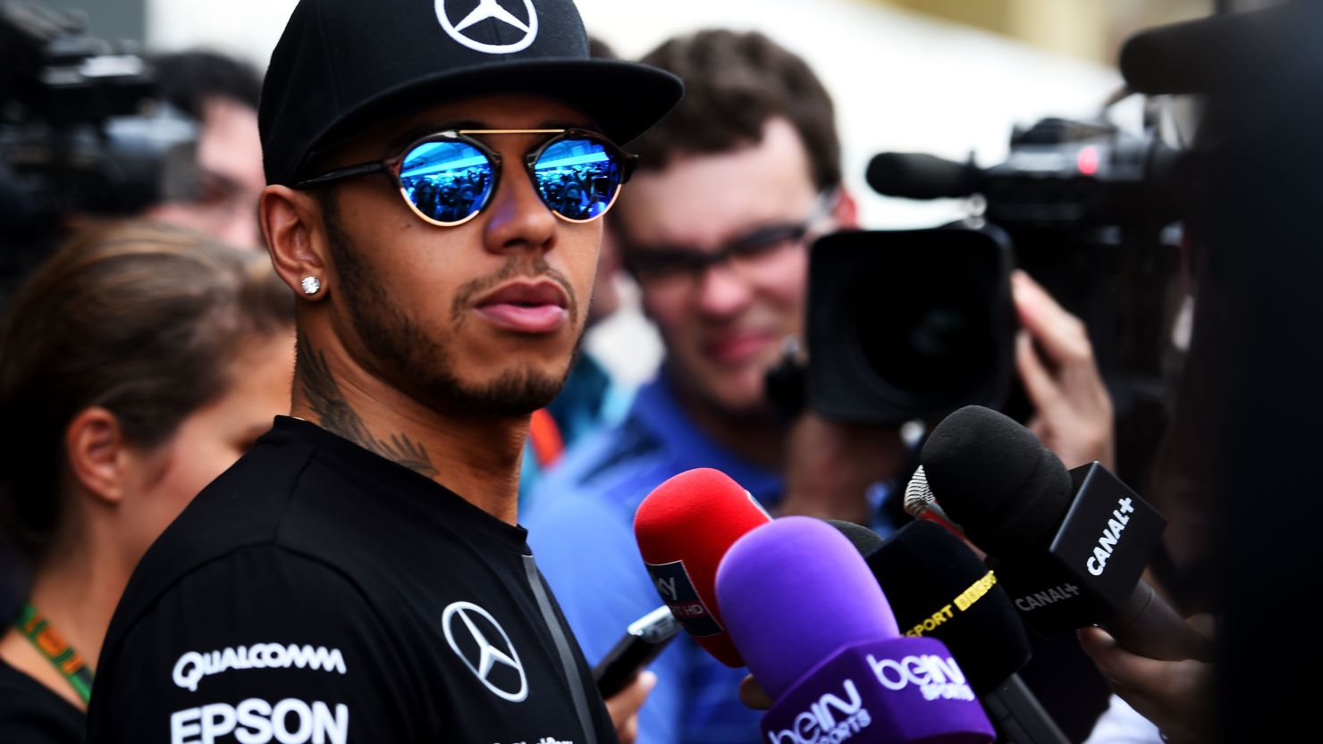Lewis Hamilton faced the media in Brazil just three days after crashing his car in Monaco.