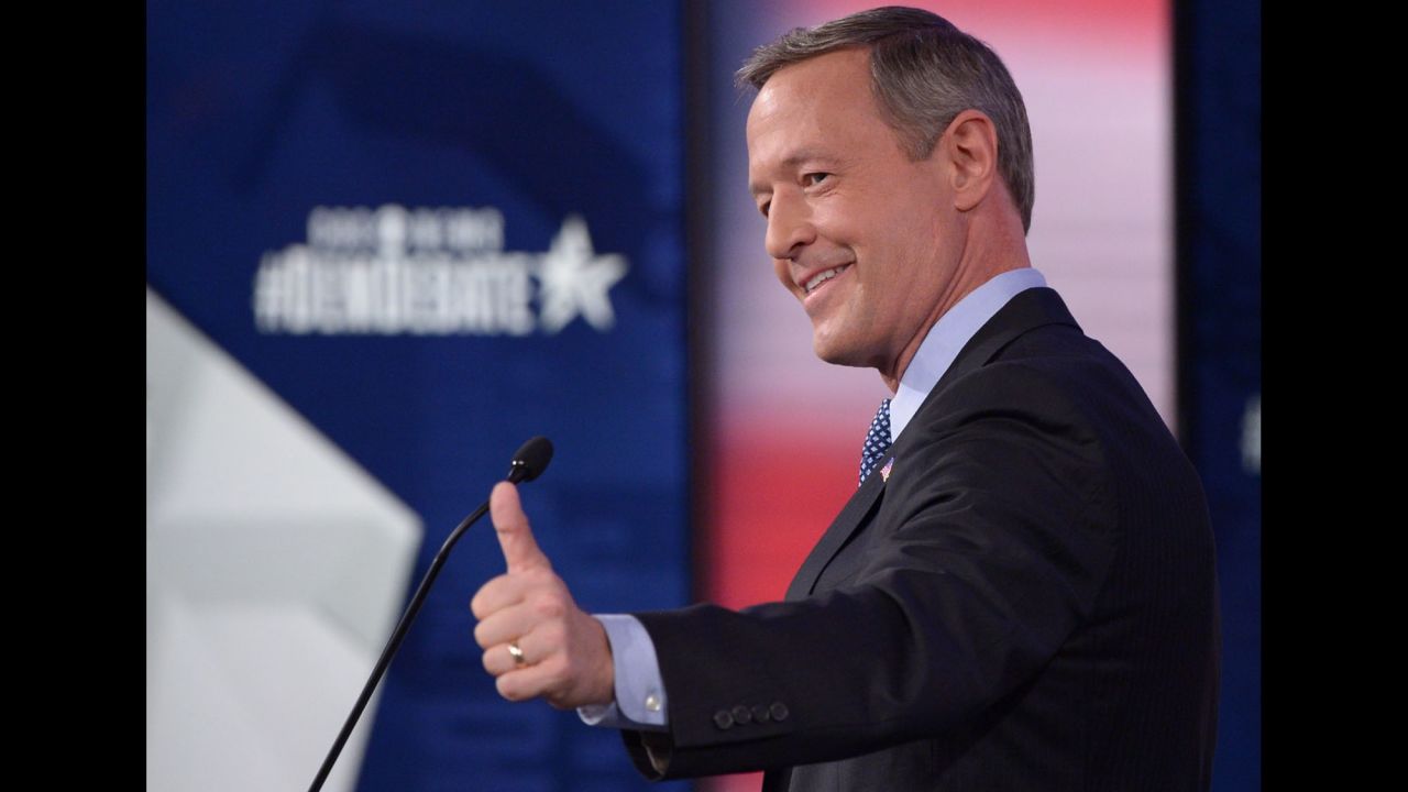 O'Malley give the thumbs up after the debate.