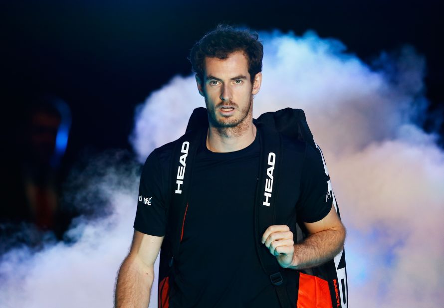 Andy Murray made his entrance at the World Tour Finals on Monday and took on David Ferrer. 