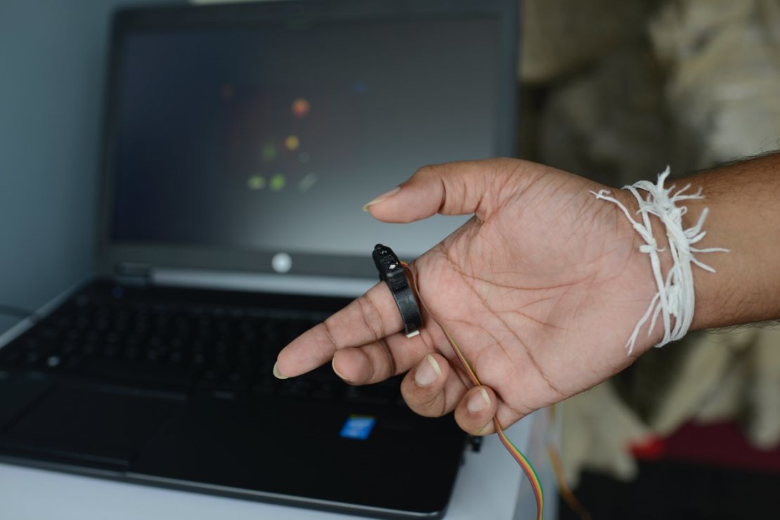 The zSense detects small movements made by the wearer's thumb.
