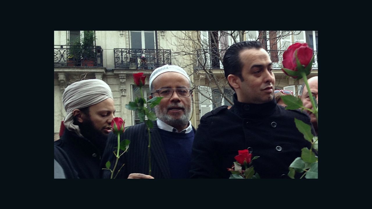 Paris' Muslims march to show their solidarity.