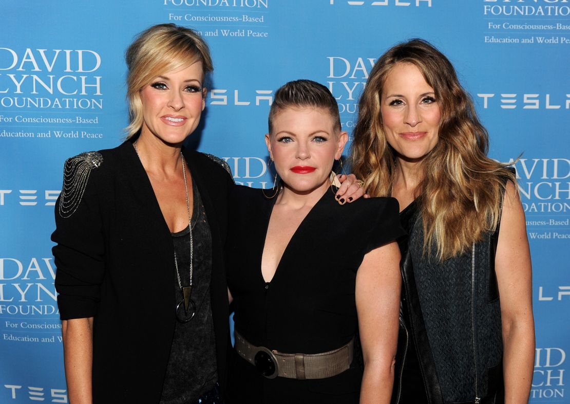 Martie Maguire, Natalie Maines and Emily Robison, from left, of the Dixie Chicks in 2014. In 2020 they shortened the band's name to the Chicks.