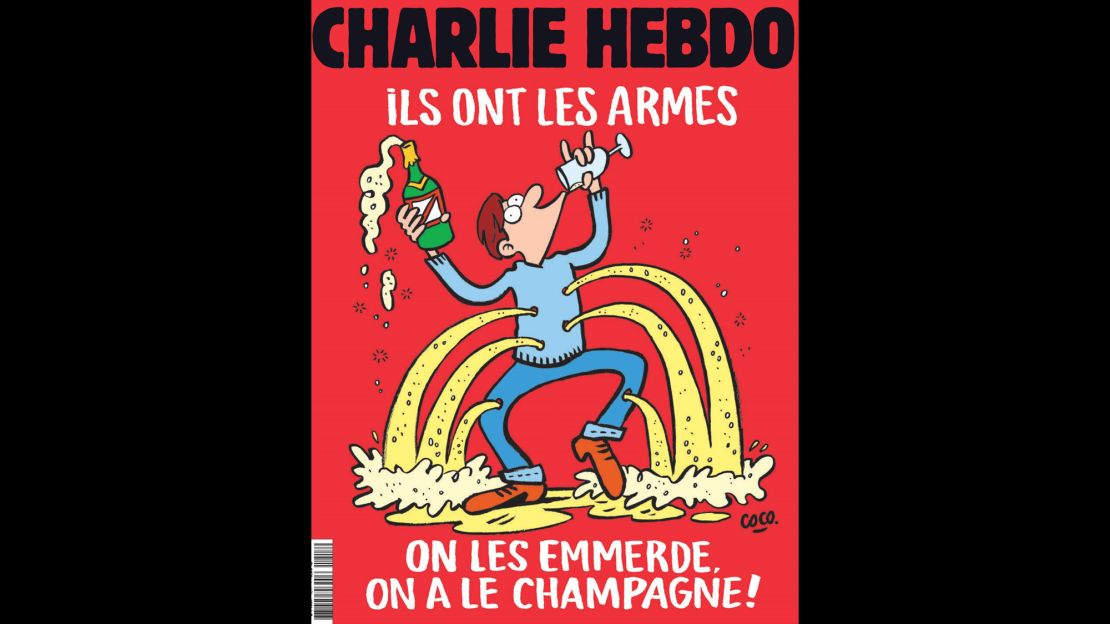 The latest cover of Charlie Hebdo. 