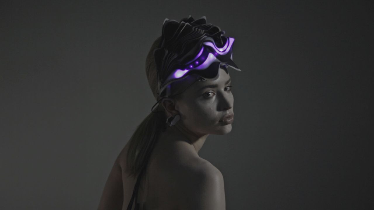 Farahi has created wearables in the past. Earlier this year, she created <em>Synapse</em>, a 3-D-printed headpiece that lights up based on brain activity. 