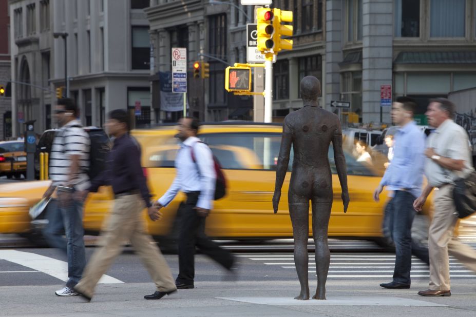 The project <a href="http://www.nytimes.com/2010/03/19/arts/design/19gormley.html?_r=0" target="_blank" target="_blank">received</a> mixed responses in New York. Although the local authorities had assured the public that the figures were works of art, there were still concerns over the similarities between the installation and images of 9/11 victims jumping to their deaths.
