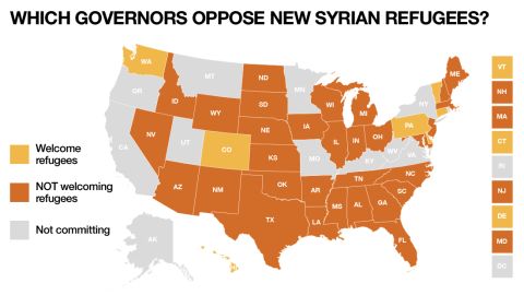 v8 map states accepting syrian refugees