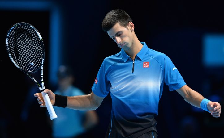 For a change from current form, it wasn't the world No. 1's day. He lost 7-5 6-2 to see his 23-match winning streak come to an end.
