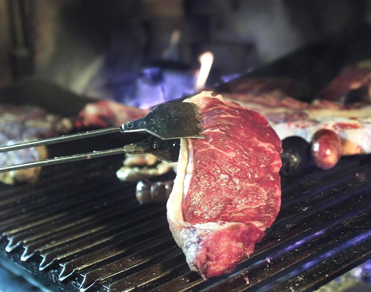 Steaks, on the other hand, stay contaminated mainly on the outside, so as long as the exterior is cooked, the meat within should be safe to eat.