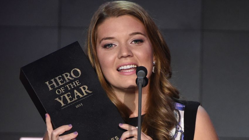 Maggie Doyne was named CNN's 2015 Hero of the Year on Tuesday, November 17 at an awards ceremony in New York.