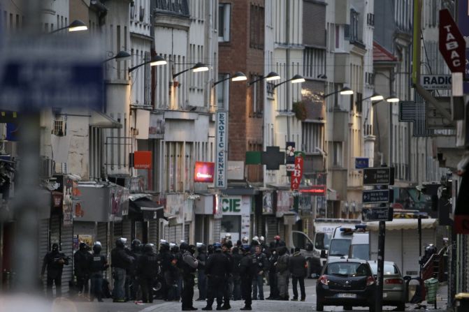 The diverse, working-class area is home to the Stade de France sports stadium, where three suicide bombings took place days earlier.