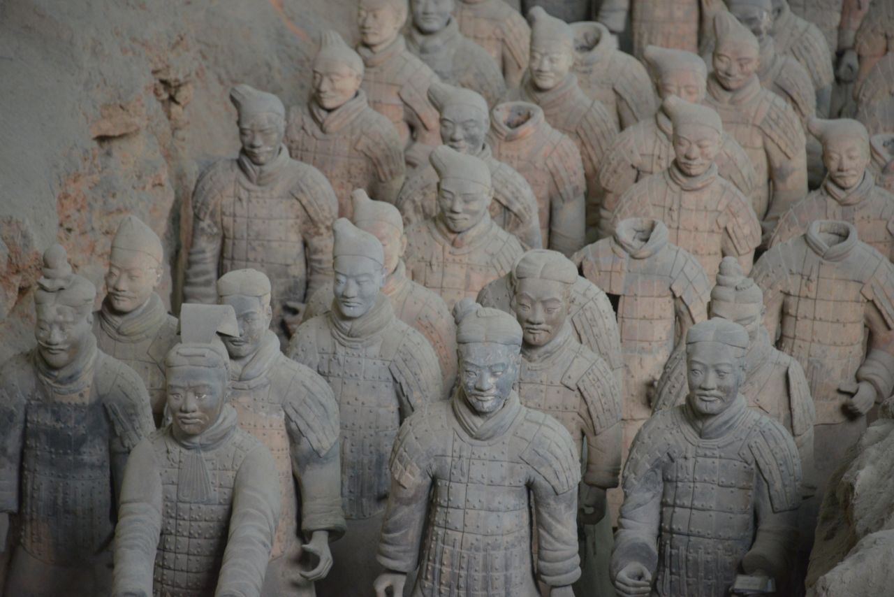 Excavation of the world's largest underground army started after local farmers discovered the first Terra-cotta warrior while digging a well in 1974 in Xi'an, China. 