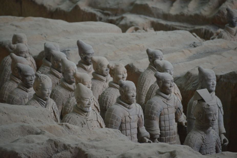 The army is only party of a garrison in the mausoleum of Qin Shi Huang, the ruler who first unified various Chinese states in 221 BC. Experts say the Terra-cotta Army showcases  the high level of craftsmanship in play 2,200 years ago. 