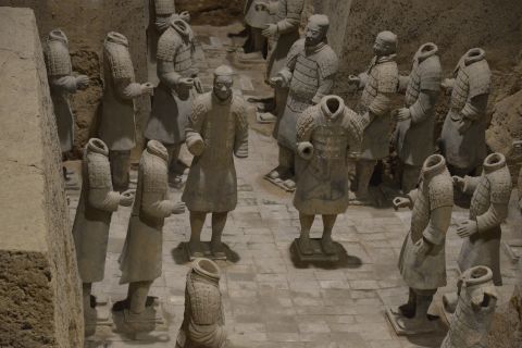 Pit 3 is the smallest among the three Terracotta Army pits, but it houses the highest-ranked commanders of the army, as well as war chariots.