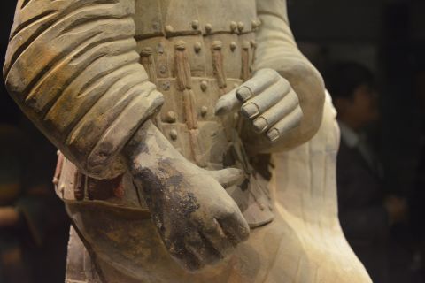 Details were painstakingly sculpted by ancient craftsmen -- even fingernails can be clearly seen.