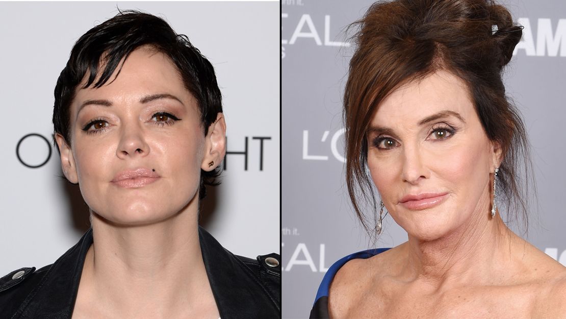 Actress Rose McGowan didn't like Caitlyn Jenner's fashion comments. 