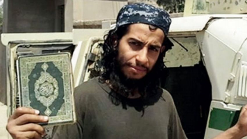 This undated image made available in the Islamic State's English-language magazine Dabiq, shows Abdelhamid Abaaoud. Abaaoud, the child of Moroccan immigrants who grew up in the Belgian capitals Molenbeek-Saint-Jean neighborhood, was identified by French authorities on Monday Nov. 16, 2015, as the presumed mastermind of the terror attacks last Friday in Paris that killed over a hundred people and injured hundreds more. (Militant Photo via AP)