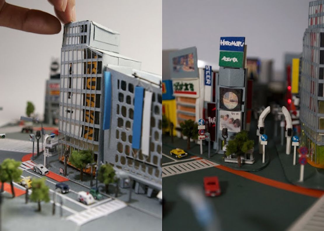 Tokyo recreated from paper