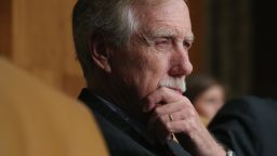 WASHINGTON, DC - JUNE 17:  Senate Budget Committee member Sen. Angus King (I-ME) listens to testimony from Congressional Budget Office Director Keith Hall during a hearing in the Dirksen Senate Office Building on Capitol Hill June 17, 2015 in Washington, DC. Hall told the committee that federal debt would climb to over 100-percent of the total GDP by 2040 without major spending course correction.  (Photo by Chip Somodevilla/Getty Images)