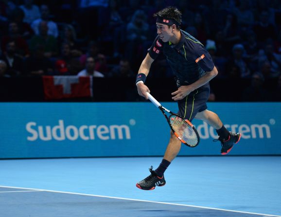 Nishikori trailed by a break in each set, including being down 4-1 in the third. But he kept things close.