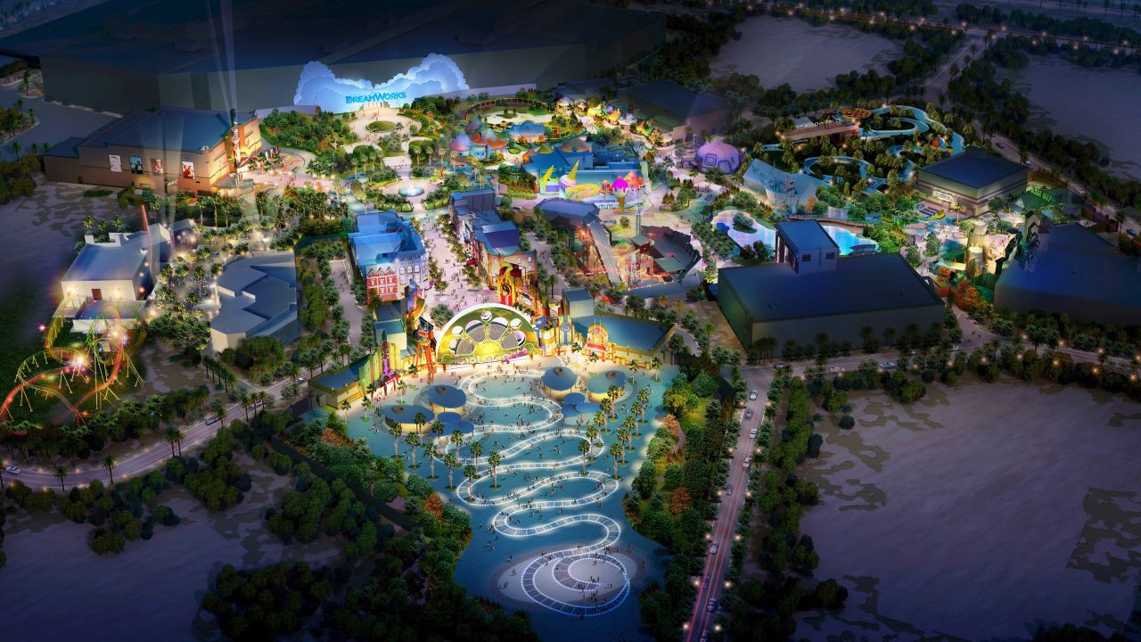 Motiongate, pictured, is one of three themed zones that will make up the massive Dubai Parks & Resorts. Highlights include the world's first "The Hunger Games" attraction. 