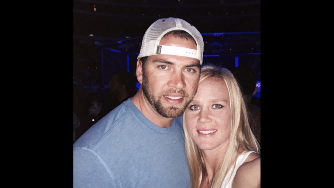 Holm with husband Jeff Kirkpatrick, who is vice president of operations for an Albuquerque roofing company. The two were married in 2012 in Cancun, Mexico.