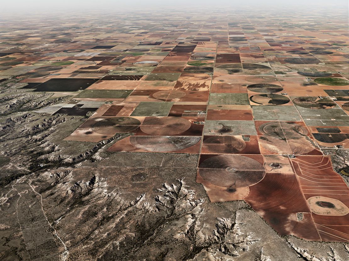 Pivot Irrigation #11, High Plains, Texas Panhandle, USA, 2011, by Edward Burtynsky