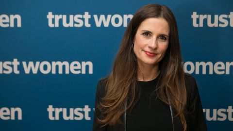 Livia Firth at the Trust Women conference, London.