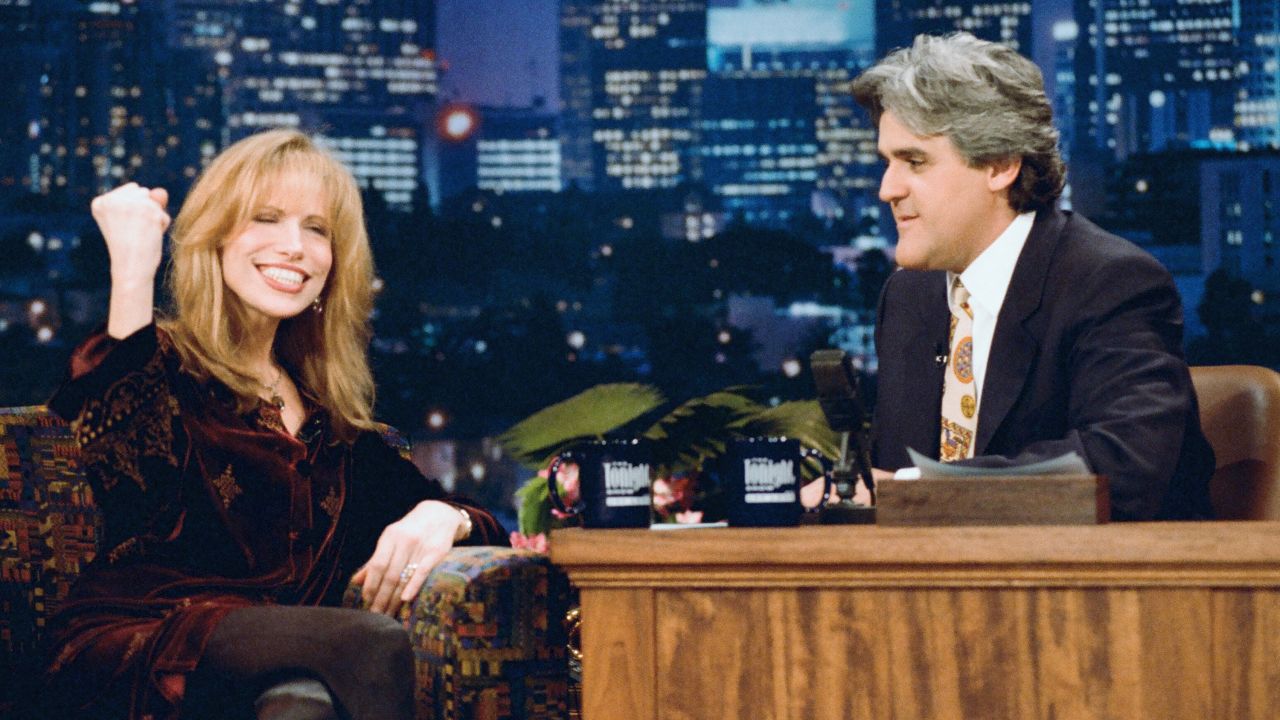 Simon has been a favorite of the late night set. Here she appears on "The Tonight Show" with host Jay Leno in 1995. 