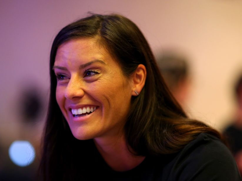 2015 Women's World Cup winner Ali Krieger was on hand to share stories about the U.S's victorious campaign.