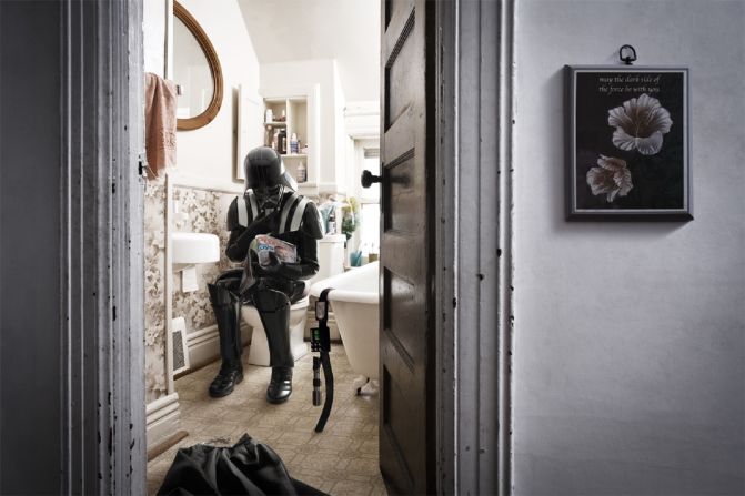 Even Sith lords need to spend some time on the throne every now and again. Although for Ian Pool's domesticated Vader, perhaps it would have been wiser to have read the Death Star manual instead.