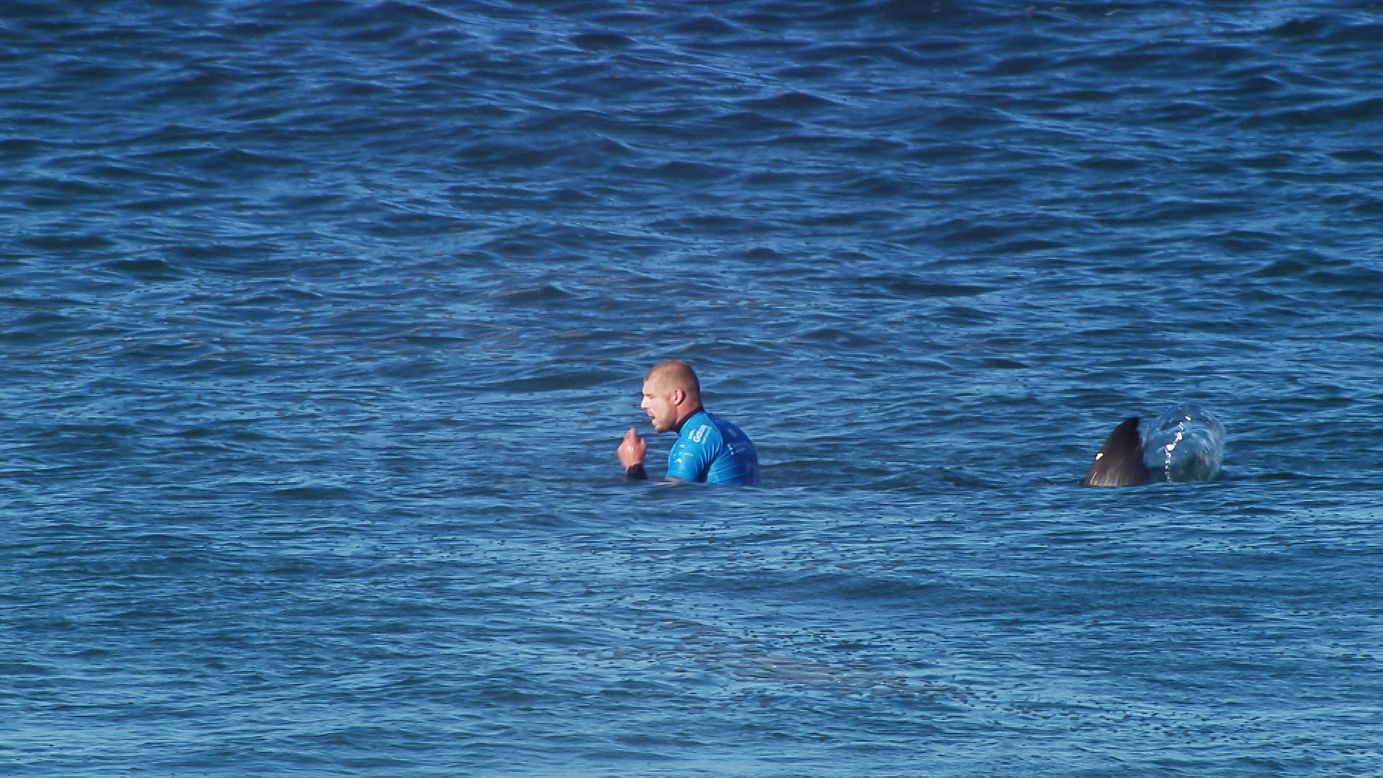 In this still image taken from video, a shark attacks professional surfer Mick Fanning during a competition in Jeffrey's Bay, South Africa, on Sunday, July 19. Fanning <a href="http://www.cnn.com/2015/07/20/world/shark-attack-mick-fanning/index.html" target="_blank">fought off the shark</a> and avoided injury as the confrontation took place on live television.