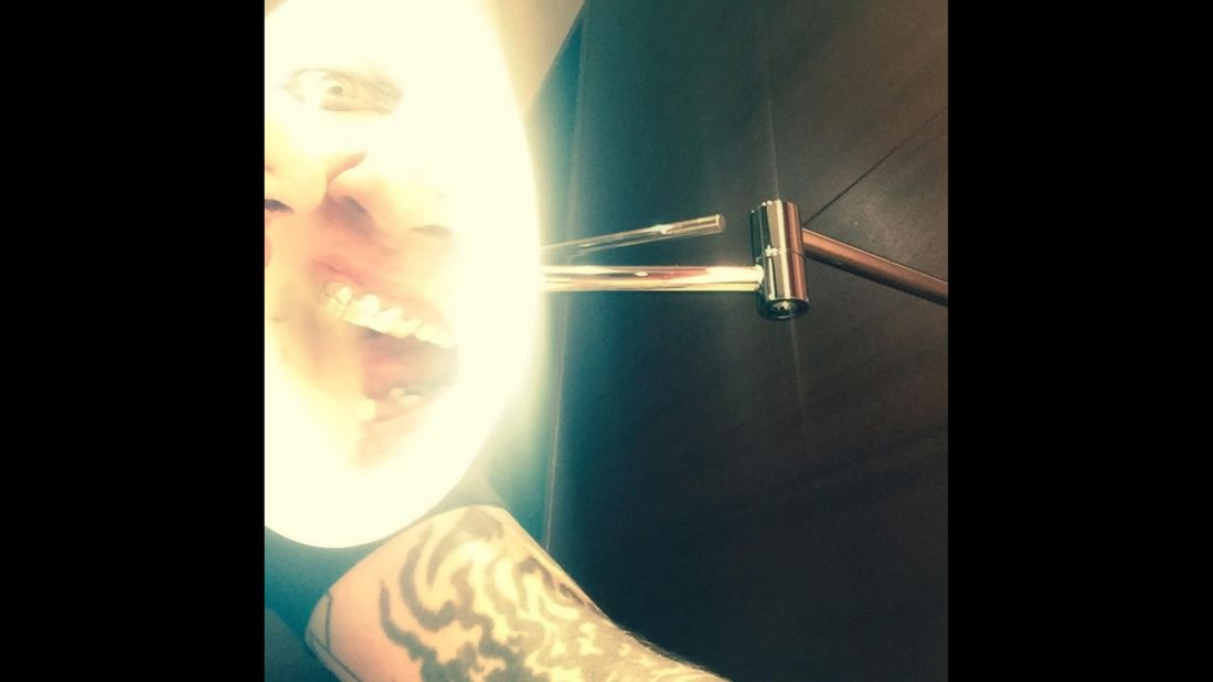 "Some reflection," <a href="https://instagram.com/p/6YBQ7dnxIj/" target="_blank" target="_blank">said rock star Marilyn Manson</a> on Friday, August 14.